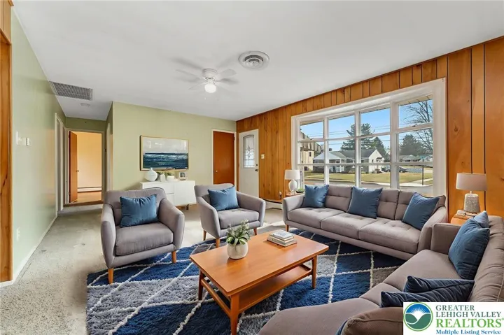 Virtually Staged Living Room