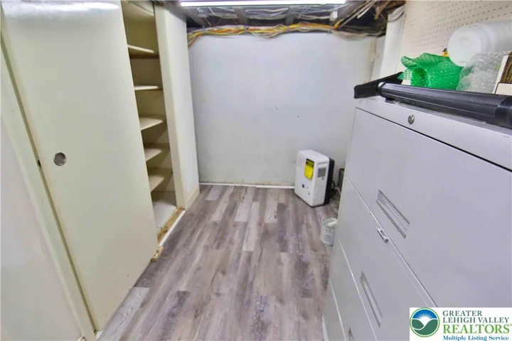 Rear storage area