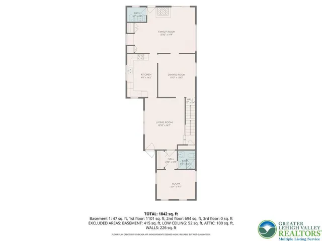 First floor *room sizes estimated