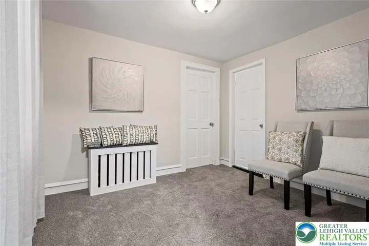 Second floor sitting area offering flexible use