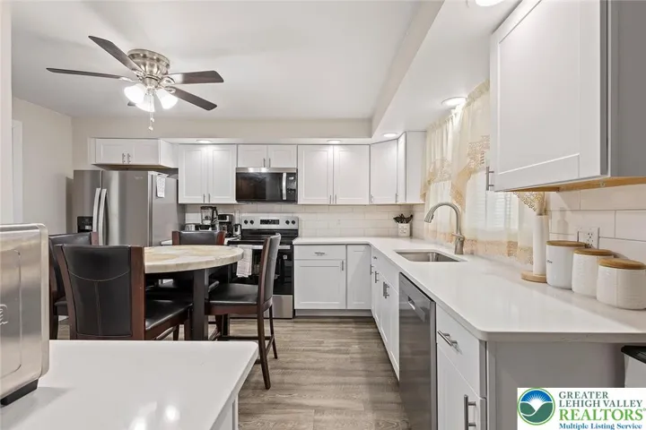 Fully updated kitchen with stainless steel appliances