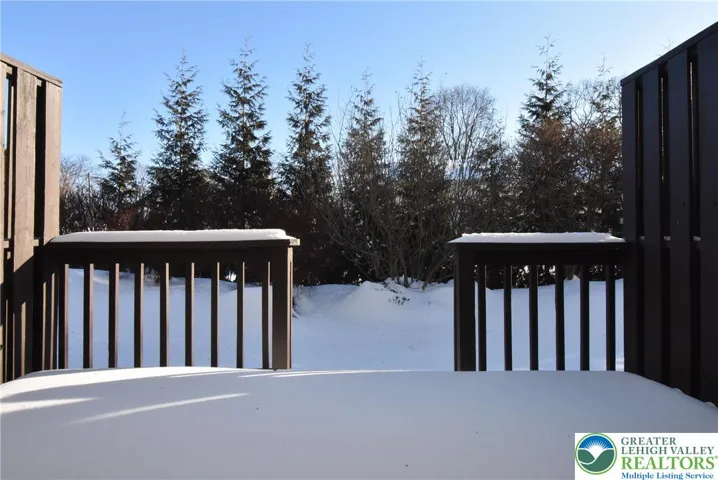 Private back deck
