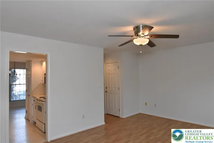 Living Room with Fan/ Light