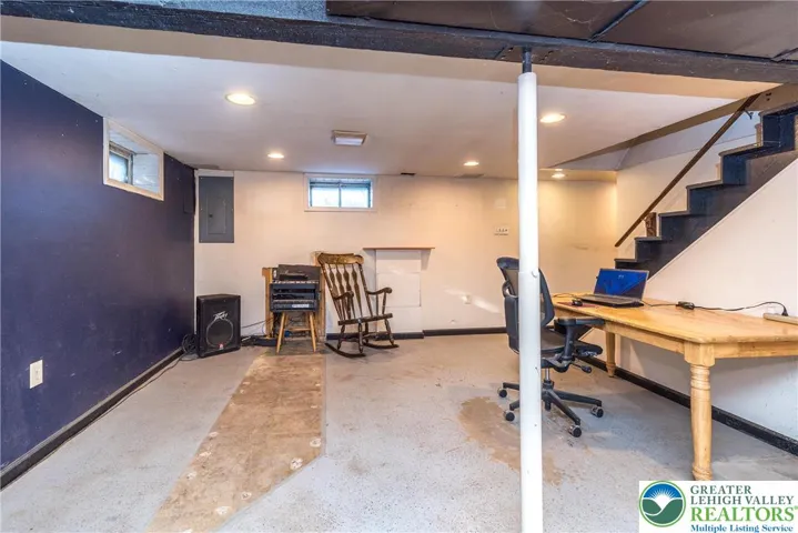 1/2 of basement