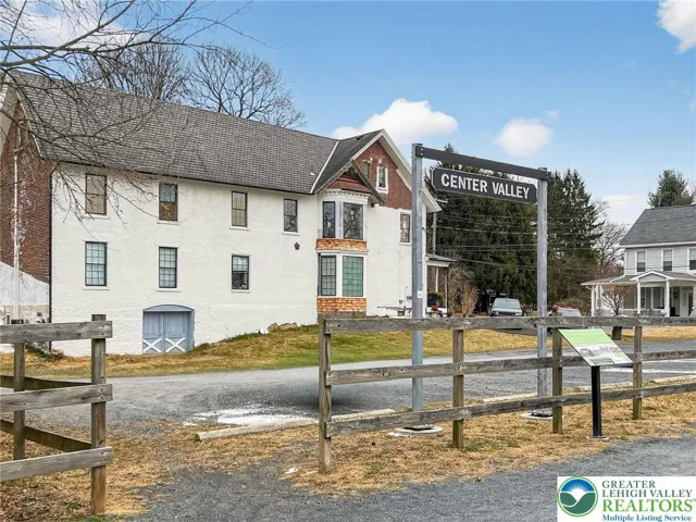 Saucon Rail Trail Center Valley entrance with 3591 Station Ave