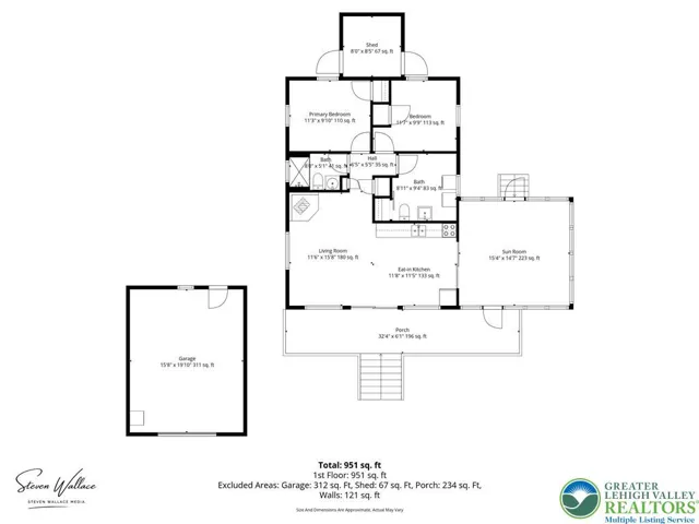Floor Plan & Detached Garage