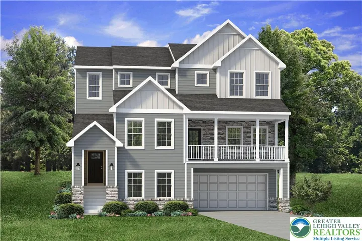 Whitehall Farmhouse Elevation Rendering