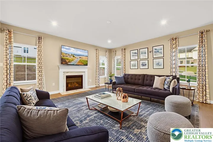 Virtually staged to show potential.