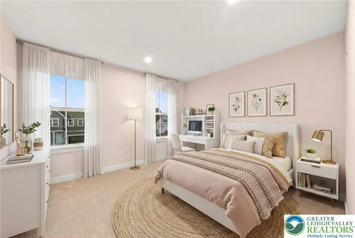 Virtually staged to show potential.