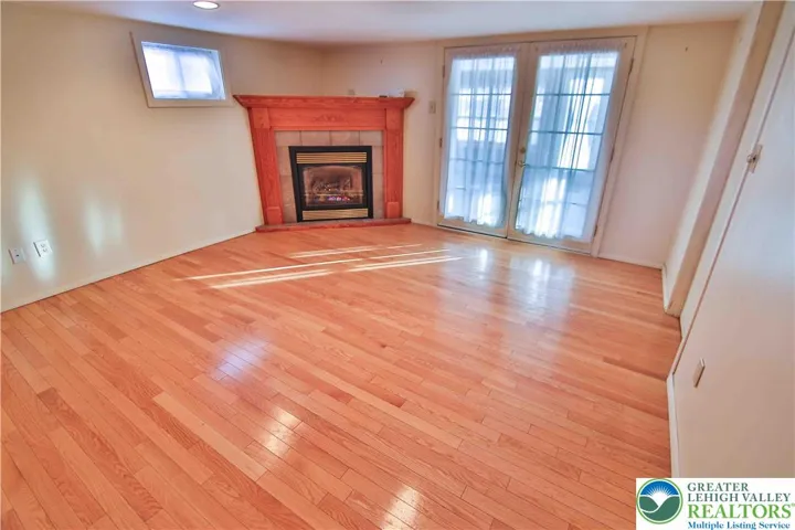 Lower Level Family room with Propane fireplace