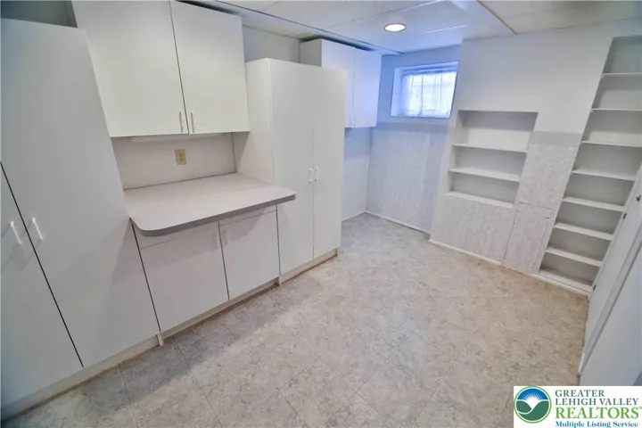 Bedroom #4 was used as a hobby room - lots of built-ins!
