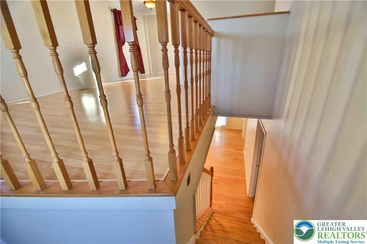 Foyer with split stairs, not your typical bi-level