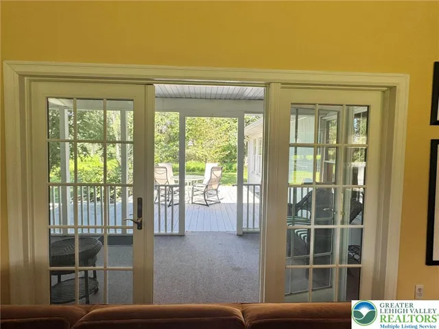 Screened porch and deck off Living Room