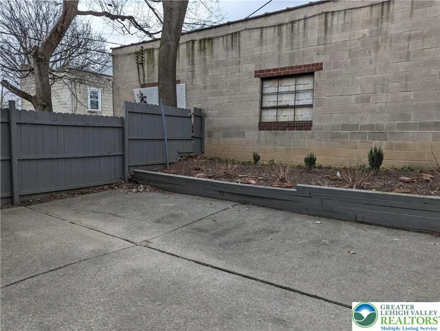 Rear yard and patio.