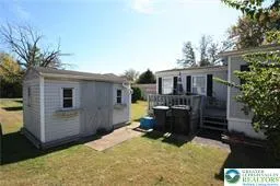 Shed and patio