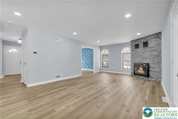 Family Room, flames AI enhanced images