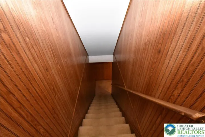 Finished stairway to basement