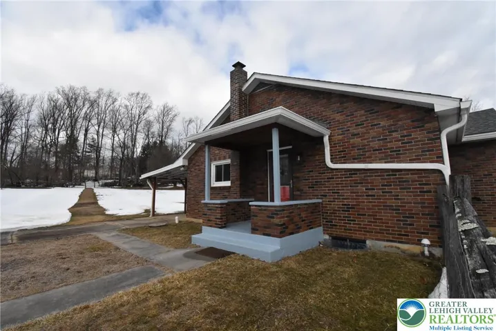 Left side of house