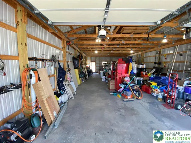 1,100 sq.ft. pole barn / garage - looking towards back