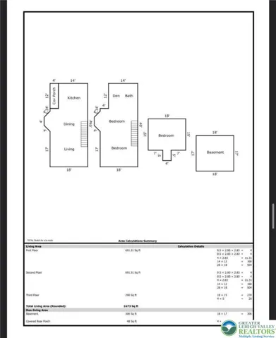 Floor Plan from Aug 2025 Appraisal Report