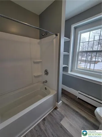 Bathroom tub shower unit
