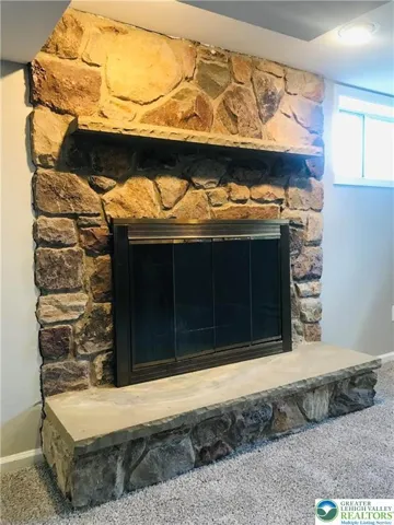 Stone Fireplace- Wood burning