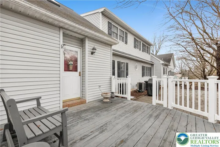 wood deck off master suite