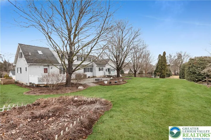 rear of the property