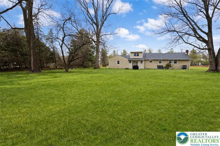 Large private backyard