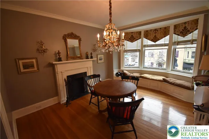 2nd Fl dining room with Bay window seat