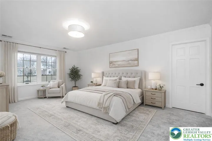 2nd FL Primary Bedroom virtually staged