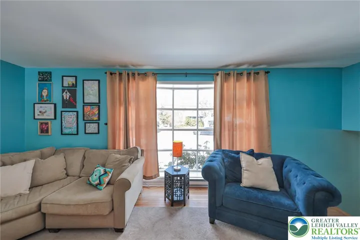 Family Room With Wonderful Hardwood Floors