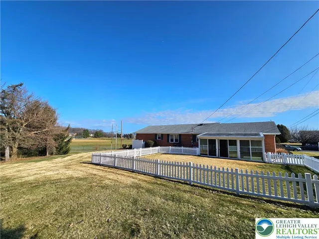 view from back of property toward house