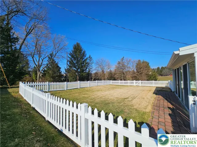 Fenced yard