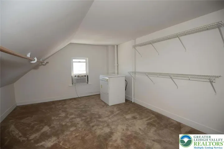 large room as a walk in closet