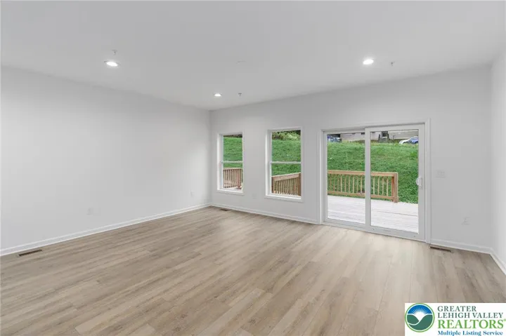 Model photos of townhomes.