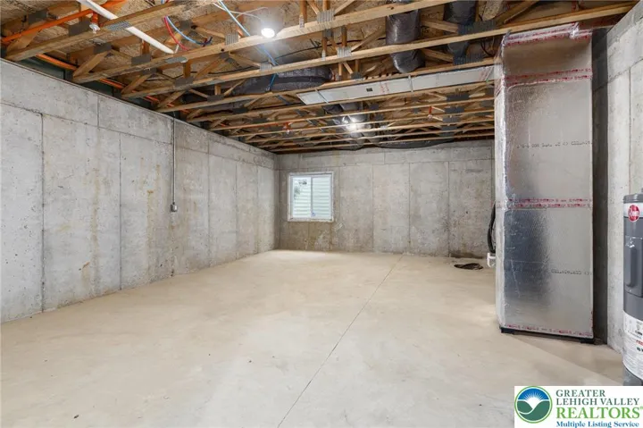 Model photos of townhomes. Full basement.