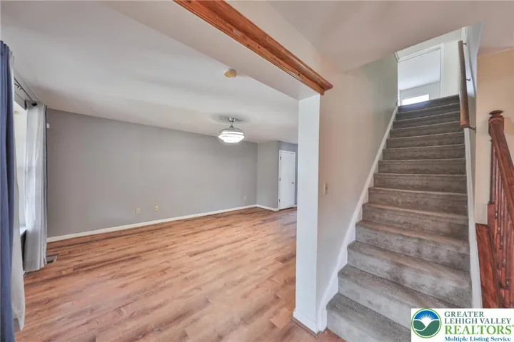 Convenient Stairwell from Back of Home