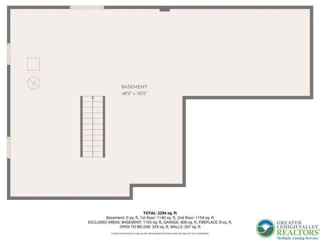 unfinished basement - a blank canvas to expand the living space of this home.