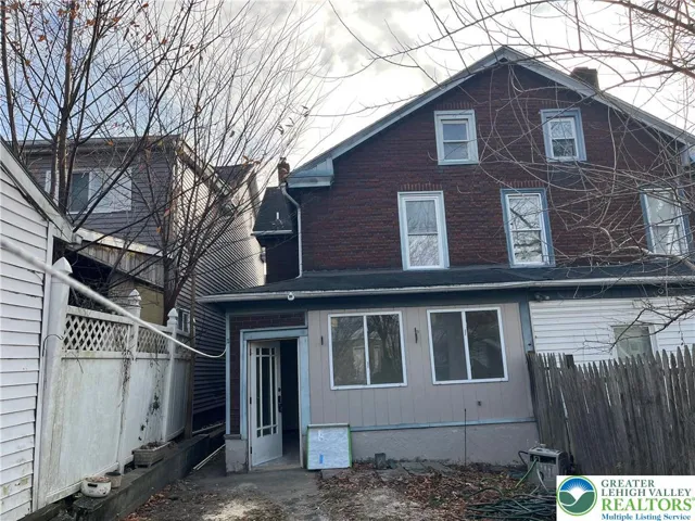 rear of house
