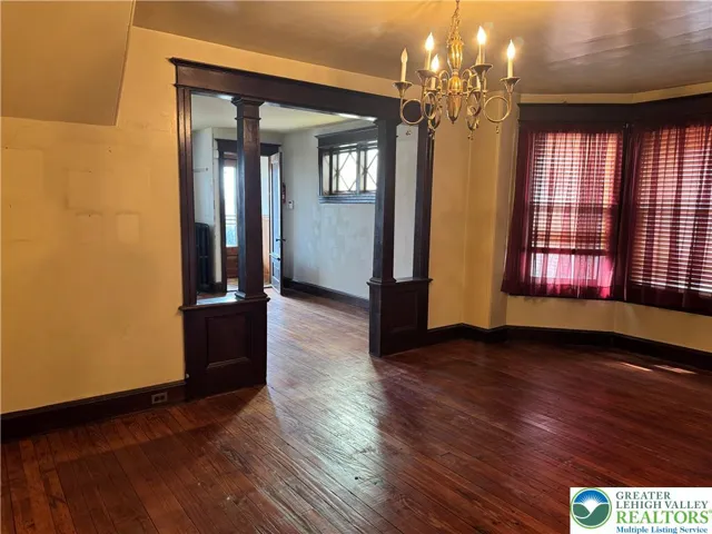 view from dining room through to living room