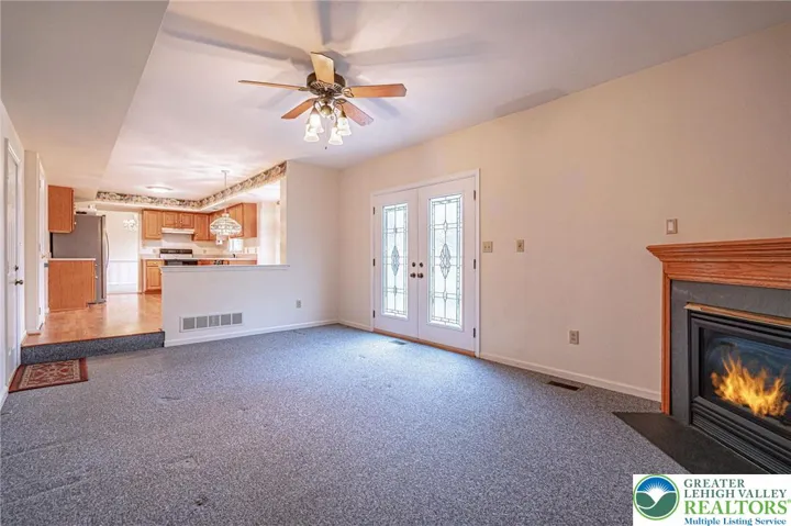 Family Room with gas FP