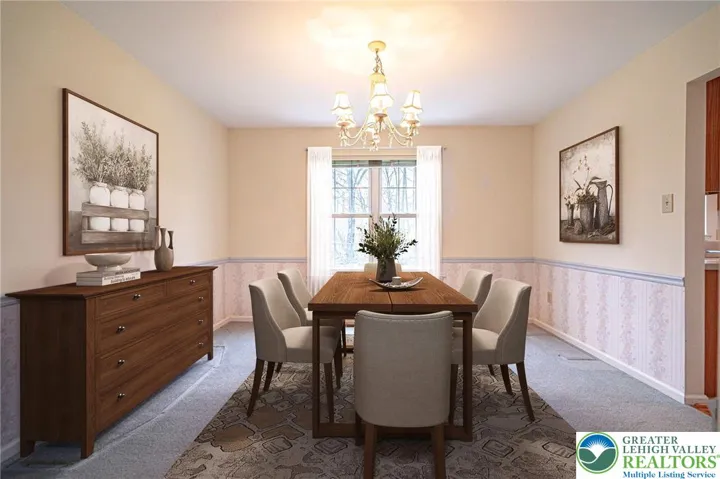 Virtually Staged Dining Room
