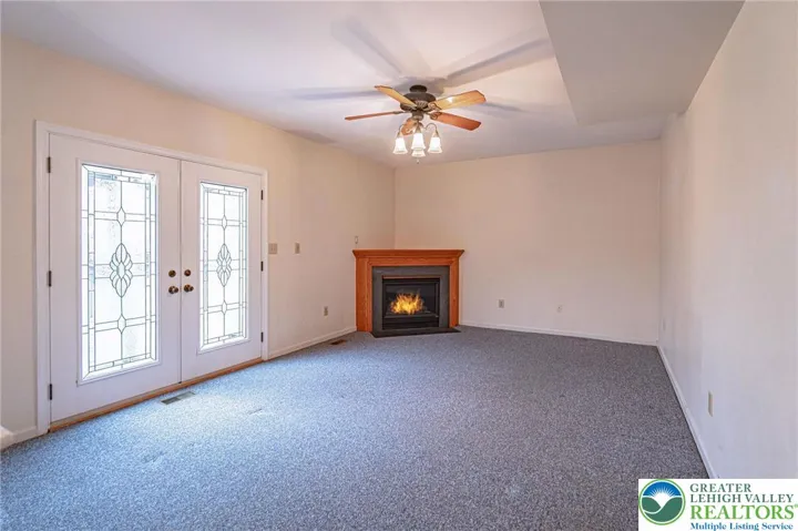 Family Room with gas FP