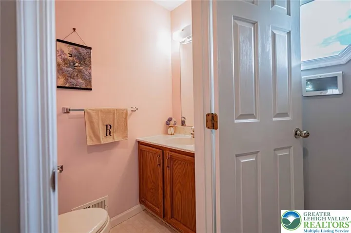 Main level half bath