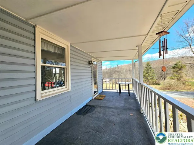 Side covered porch