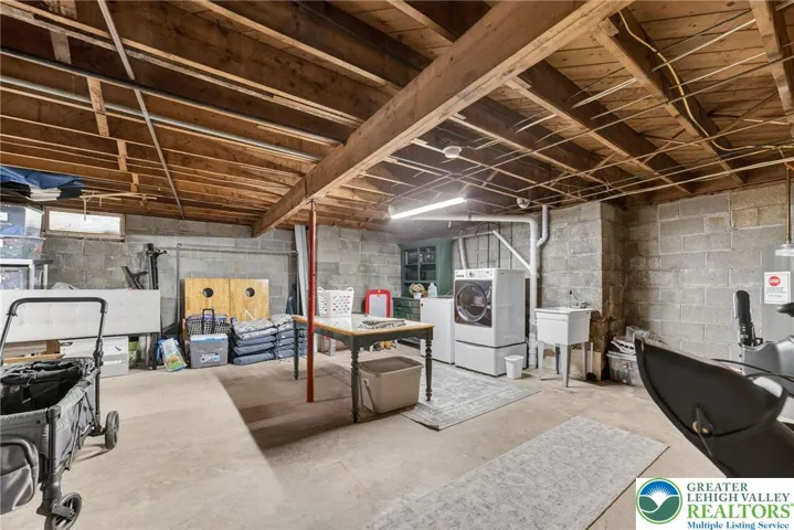 ENORMOUS BASEMENT STORAGE WITH LAUNDRY