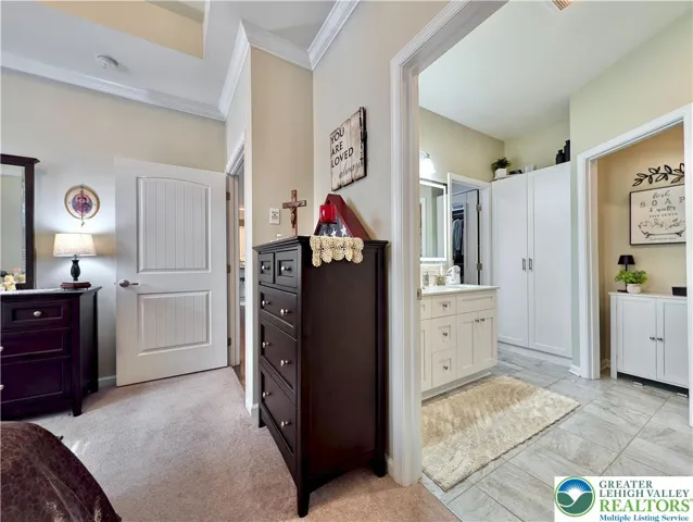 Primary bedroom & bathroom