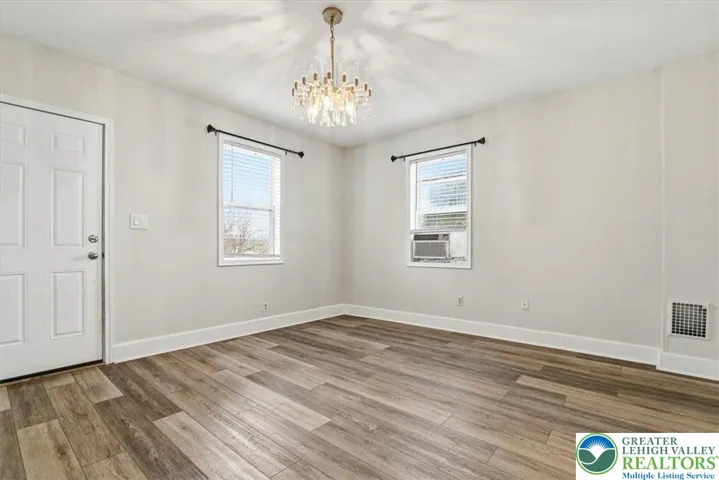 Facing the street- living room