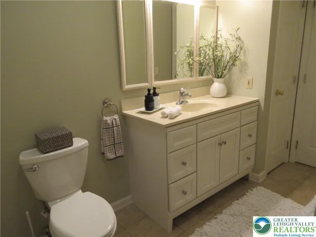 Updated vanity and toilet